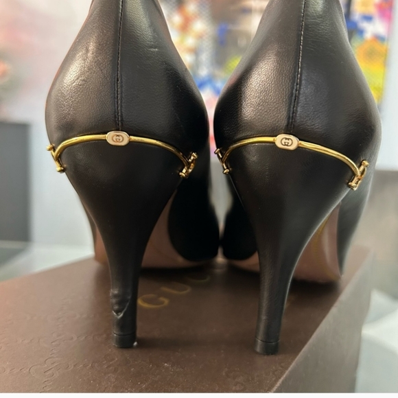 Gucci Horsebit Leather Pumps Shoes Heels - Picture 8 of 10